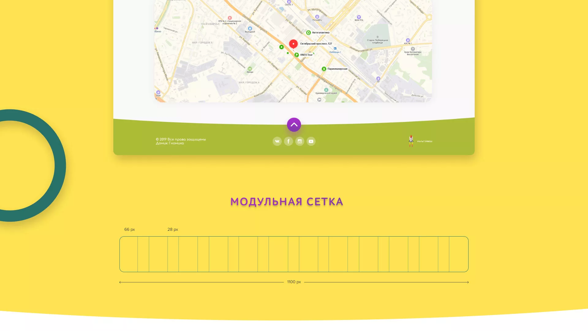 Разработка сайта детского активити-клуба «Домик гномика» в Уссурийске