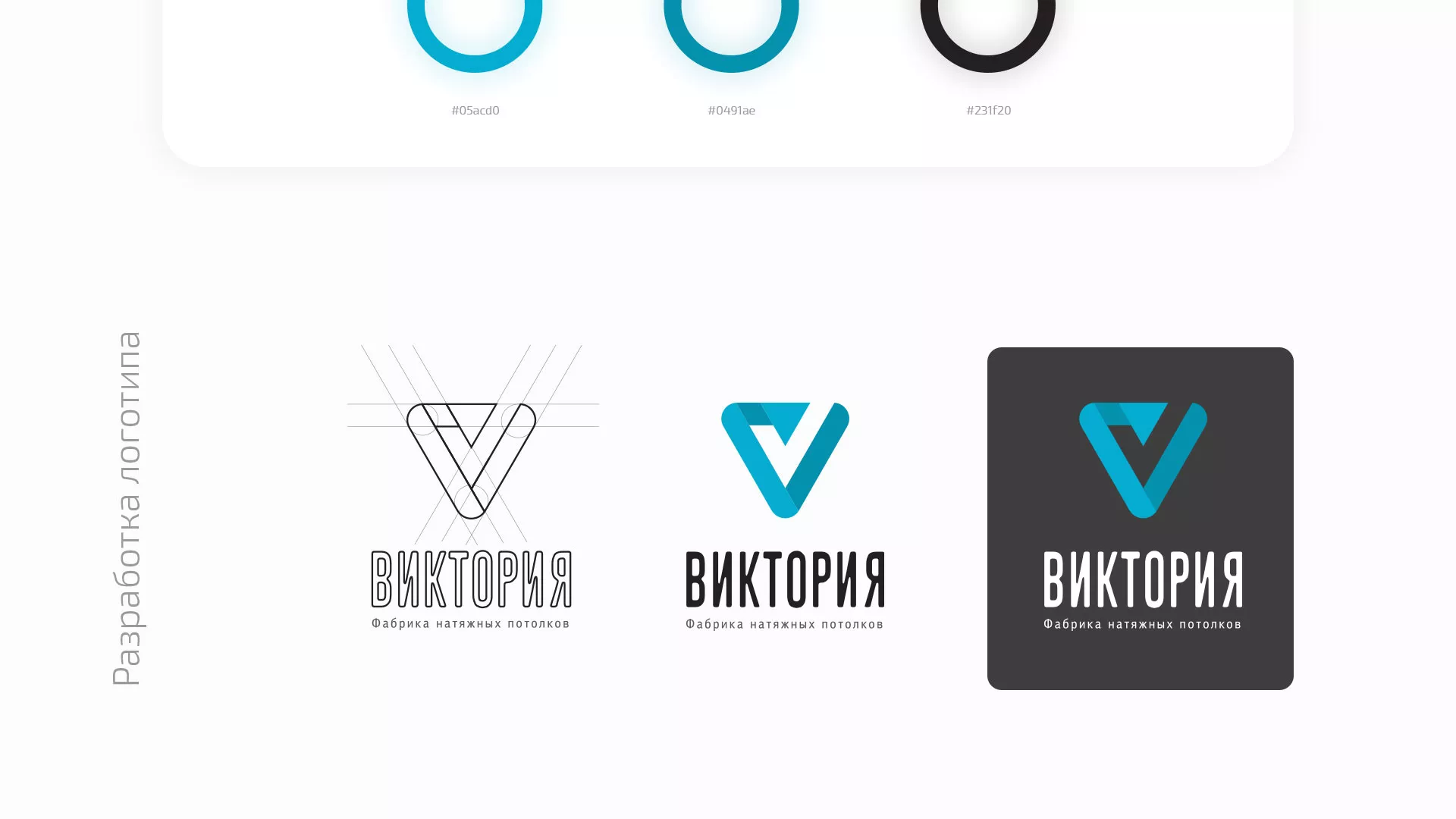 Разработка фирменного стиля компании по продаже и установке натяжных потолков в Уссурийске